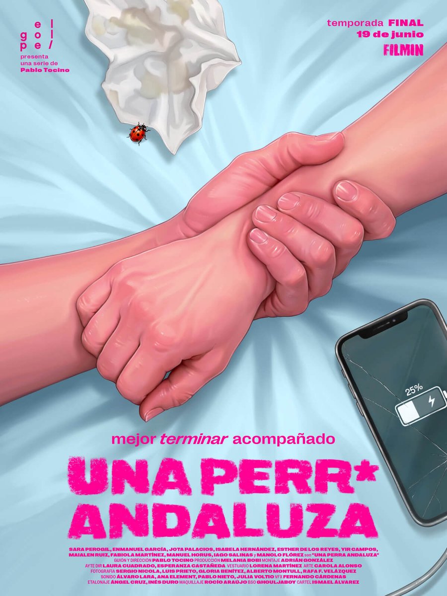 AndaluciaFilm's tweet photo. Hoy llega a Filmin la tercera y última temporada de 'Una perra andaluza', la serie creada por Pablo Tocino y rodada en #Andalucía. Juventud, deseo, contradicciones y mucha “dramarracha” en una ficción andaluza con mirada propia. Ya disponible.

#rodadoenandalucia https://t.co/UjBYn0znki