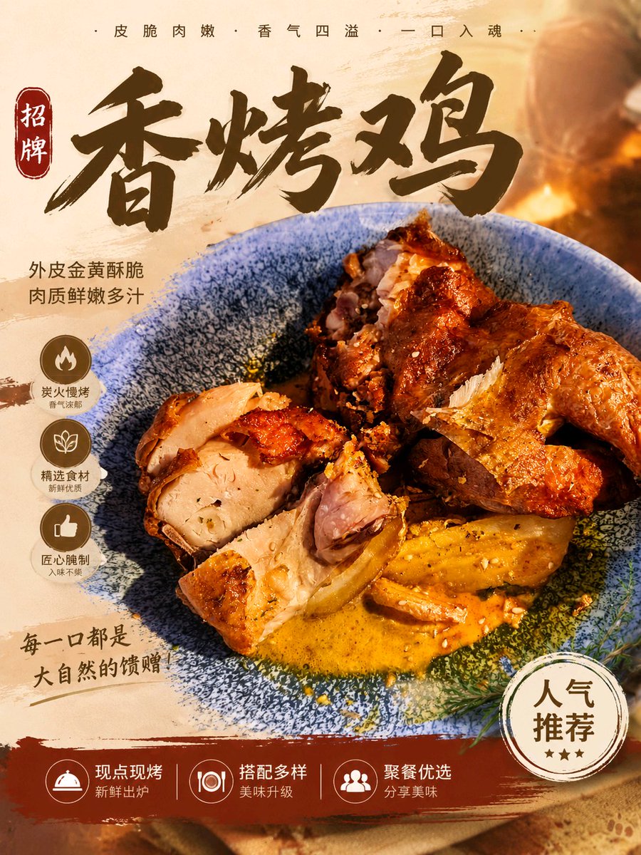 Food Dish Advertisement Poster