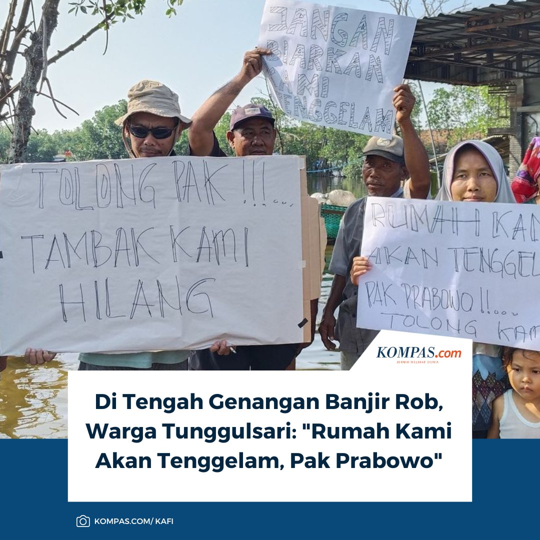 kompascom's tweet photo. Baca selengkapnya: https://t.co/XPJqh6BOYu
Kondisi banjir rob yang berkepanjangan mendorong warga Desa Tunggulsari untuk menyampaikan protes. Aksi dilakukan sebagai bentuk desakan agar pemerintah segera mengambil langkah penanganan nyata.
~MS #aksiprotes #banjirrob #banjirrobdiPati