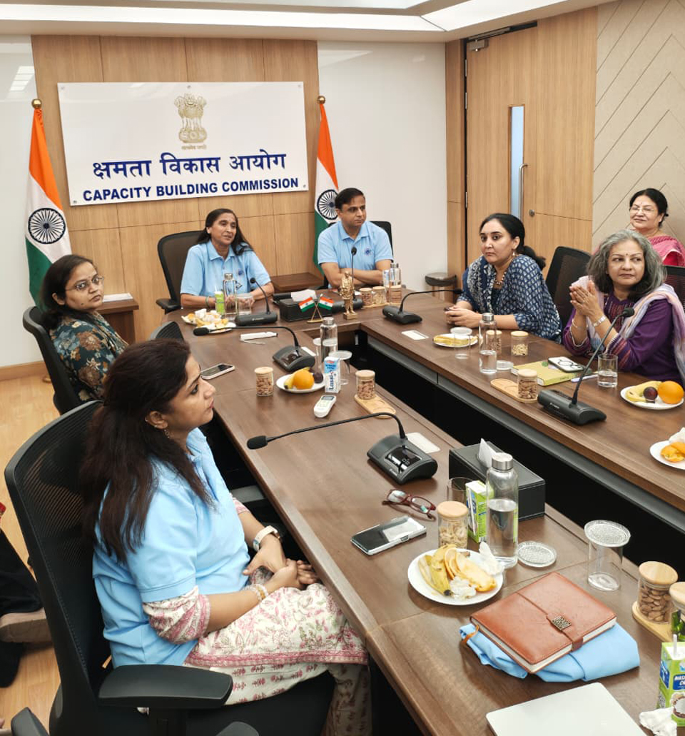 CBC_MK's tweet photo. Samuhik Charcha: Yoga Day from the lens of Capacity Building Commission

Capacity Building Commission came together for a thought-provoking Samuhik Charcha that focused on the deeper principles of yoga and its relevance to organisational growth and capacity building. https://t.co/9RFu1nSlEe