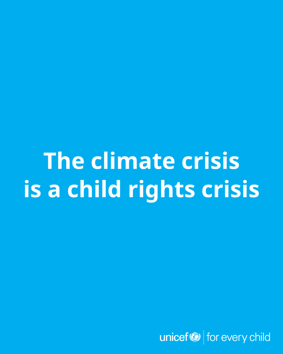 UNICEF's tweet photo. Drought + extreme heat + heatwaves

This is the most widespread combination of climate hazards, endangering 296 million children worldwide. Our new report sheds light on the challenges and solutions #ForEveryChild: https://t.co/yoG1QuBb6I https://t.co/eswyG64OUM