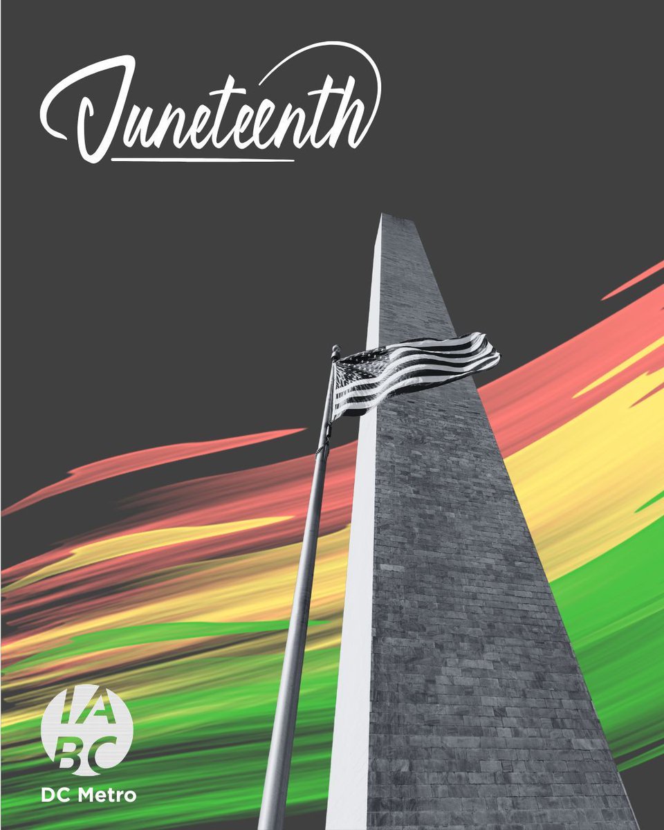 IABCDC's tweet photo. IABC DC honors Juneteenth. We commemorate this important day in American history and celebrate the enduring pursuit of freedom, equity, and opportunity for all. ✨ 

#IABC #IABCDC #IABCUSRegion #Juneteenth https://t.co/uJnsT3dFpZ