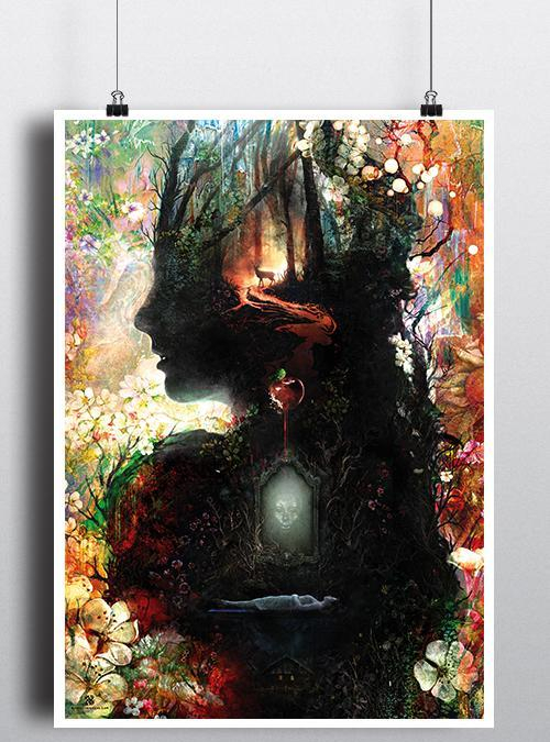 qwertee's tweet photo. "Snow White" is today's featured print on https://t.co/KHgZWU4EUC RePost for a chance at a FREE TEE! https://t.co/LHYluXXUzw