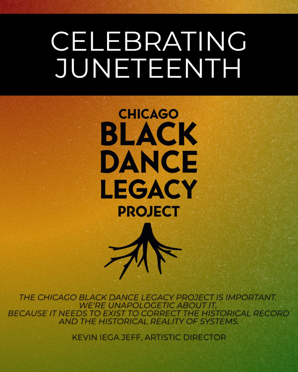 dancedatap's tweet photo. In recognition of Juneteenth, Dance Data Project® highlights the Chicago Black Dance Legacy Project (CBDLP), which supports and preserves Black dance in Chicago. We applaud efforts that strengthen organizations, support women leaders, and expand opportunity. https://t.co/zwccEosDS2