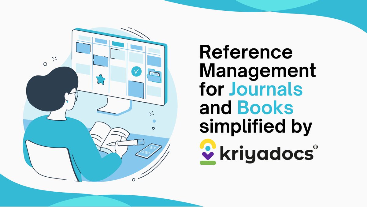 Kriyadocs's tweet photo. [1/3] How much time does your editorial team spend preparing references for publication?

From metadata validation to citation styling, reference management requires careful attention to detail and can consume valuable editorial resources. https://t.co/i68au3L7sq