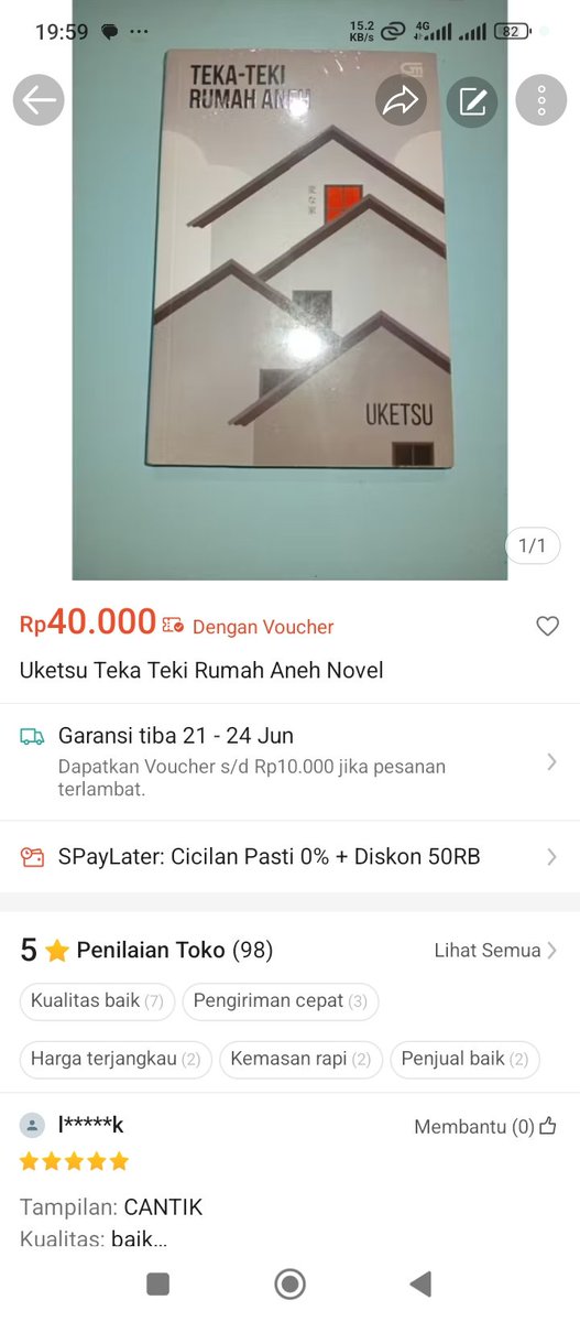 onfireaya's tweet photo. WTS Novel

Uketsu Teka Teki Rumah Aneh

Sealed, ori GM

50k inc. all (jadi 40k kalau voc shopee nyangkut)

https://t.co/H6kSMOUAWR https://t.co/N0ZxZP2k7k