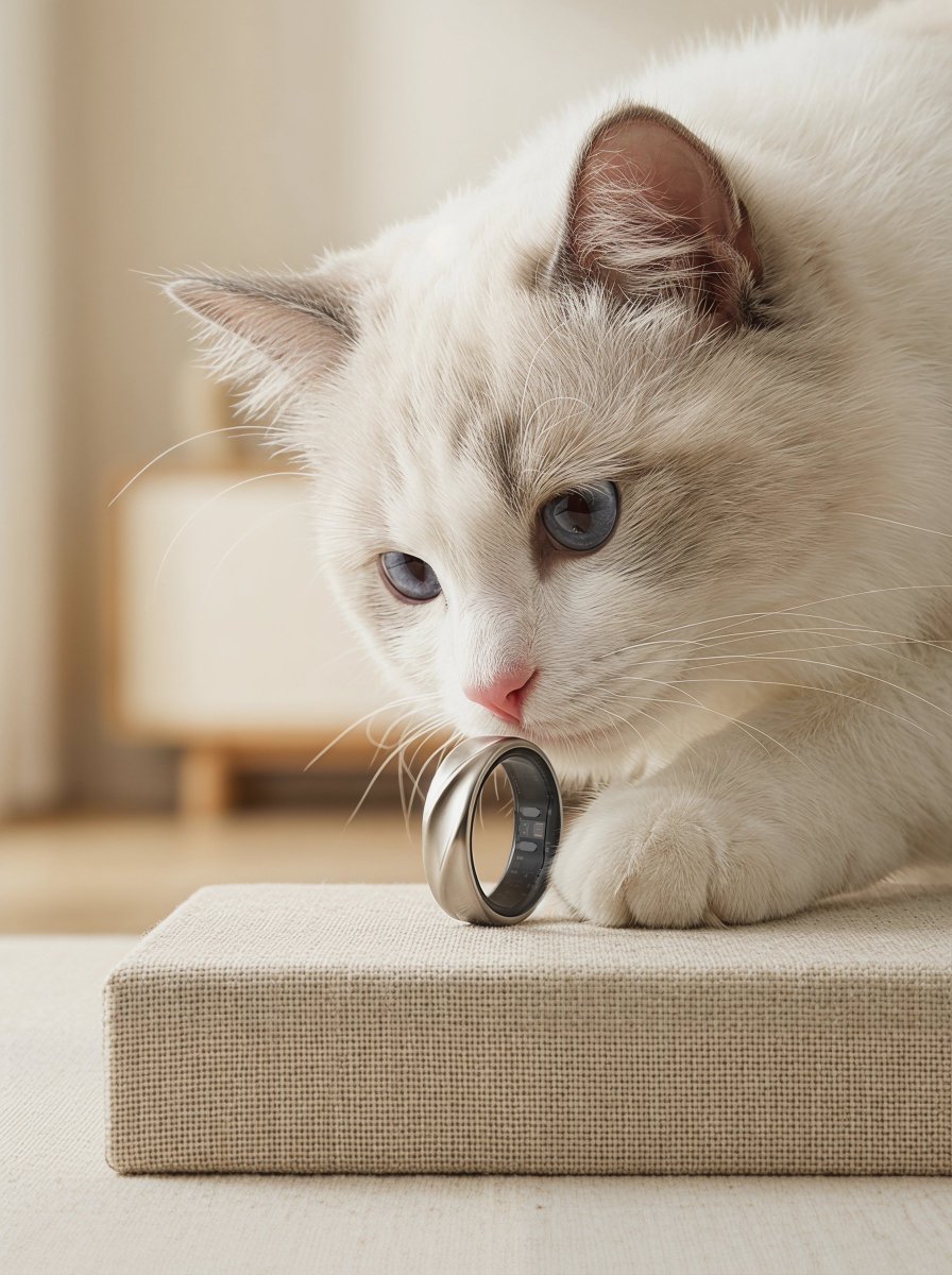 ZiloRing's tweet photo. A new arrival appeared on the floor.
The housemate approached with caution.

Just a quiet new companion—
watching over the human it belongs to,
learning their rhythms,
and becoming part of the home.

#Zilo #CompanionAI #ZiloRing #SmartRing #EverydayWellness #WithYouEmbraceYou https://t.co/1p3fL6SASn