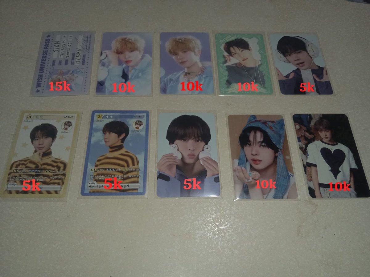 yushipaw's tweet photo. want to sell/ wts nct wish photocards/ #wishsell

- Min take 3 pcs or take all/bulk only
- exc packing &amp; admin fee
- Splitpay/fullpay only
- Dom Tangerang

❌ Strictly not for sensitive buyer, time waster &amp; rude buyer ❌

t. yushi riku ryo sion jaehee sakuya pc nct wish https://t.co/M0euCB2pke
