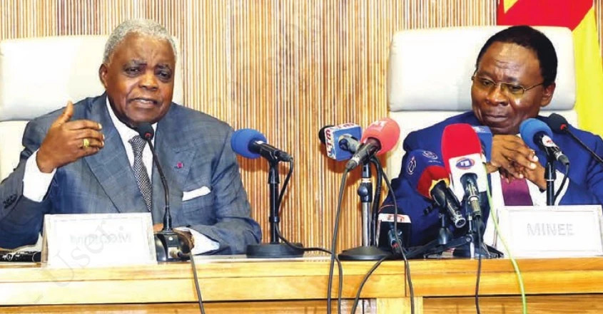 237online's tweet photo. SOCADEL : ce que le gouvernement attend de la nouvelle société d’électricité: René Emmanuel Sadi et Gaston Eloundou Essomba ont réuni la presse hier à #Yaounde pour présenter la SOCADEL, la nouvelle société… https://t.co/oXw4kQAuBi #Economie #ÉlectricitéCameroun #eneo https://t.co/il2blDR4Nc