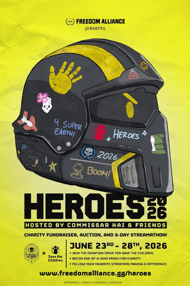 plot_coalition's tweet photo. THE FIRST EVER COMMUNITY MAJOR ORDER! 

I'm so excited to usher in the first ever community major order alongside Commissar Kai and many other creators to support the Freedom Alliance's mission alongside Save The Children! 

https://t.co/CEYwZaexx5

#helldivers #helldivers2 https://t.co/q4Zi6YgFvP
