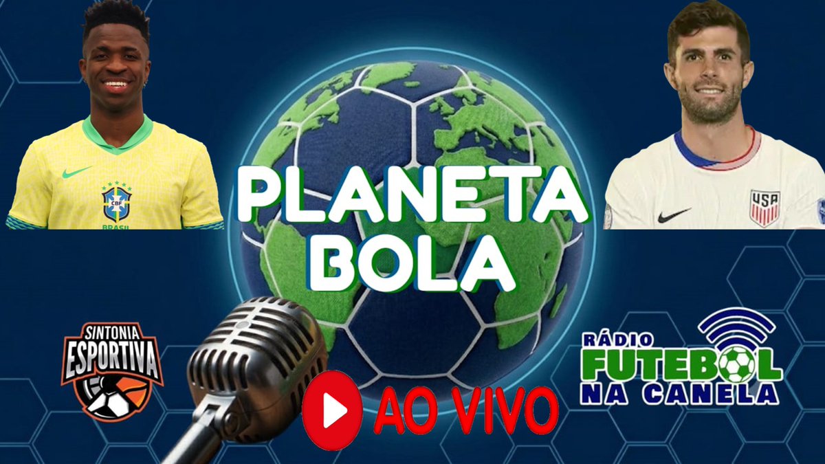 RadioFNC's tweet photo. 🏟️PLANETA BOLA🏟️

⚽ Ao vivo agora com tudo das goleadas de Canadá, Suíça, Seleção Brasileira e o que te aguarda na sexta de Mundial!

⏰10h00(Brasília)

🎙️TLF, Hugo Noronha, Gustavo Fernandes &amp; Rafael Cabral🎙️

YouTube: https://t.co/ysGUN9tHLZ

Cx Rádio: https://t.co/iNZqqkwwc7 https://t.co/qgxNaKcx6P