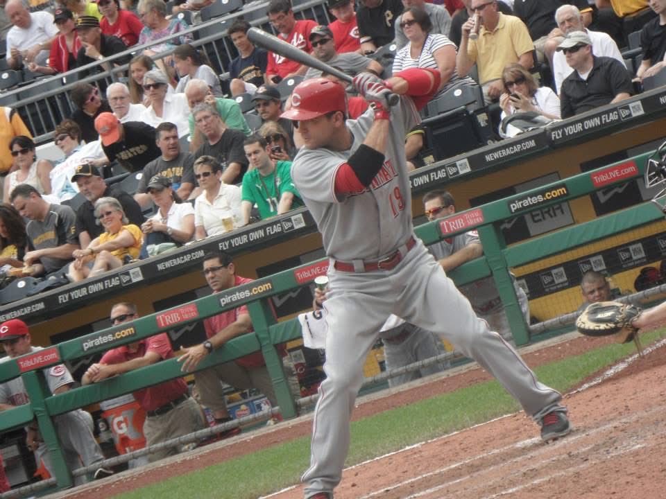 Joey Votto 2016年ゲーム実使用ホームパンツ　7回裏にホームラン Joey Votto #Reds