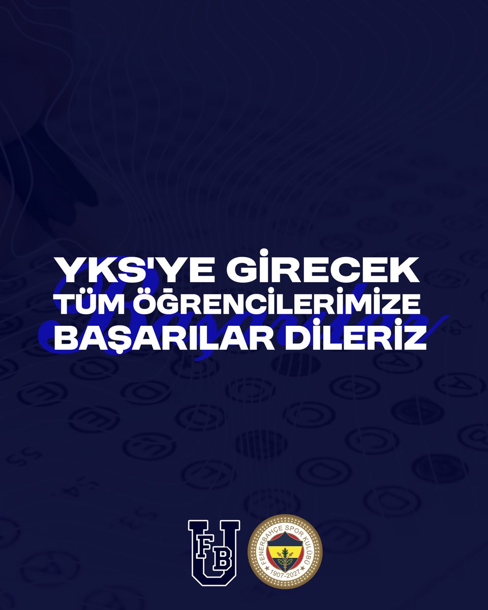 1907unifeb's tweet photo. YKS’ye girecek tüm öğrencilerimize başarılar dileriz. https://t.co/aoVHtuH9EC