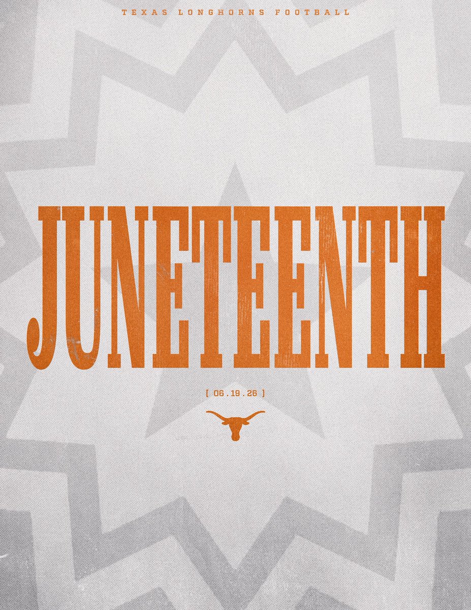 TexasFootball's tweet photo. Celebrate Freedom. Honor History.

#Juneteenth https://t.co/45EFIen44a