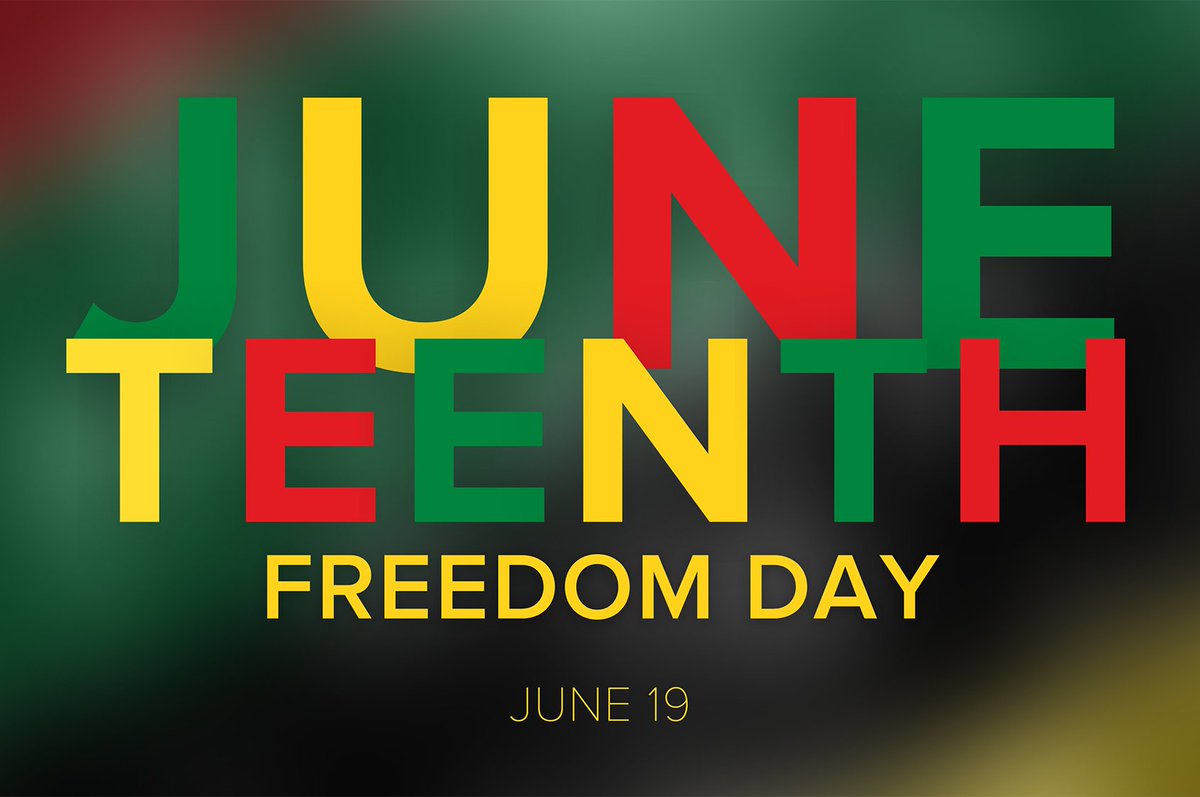 ssati2003's tweet photo. Wishing all a happy Juneteenth, as we celebrate freedom and acknowledge the ongoing work towards equity that we all deserve. https://t.co/k4CTDXrlWj