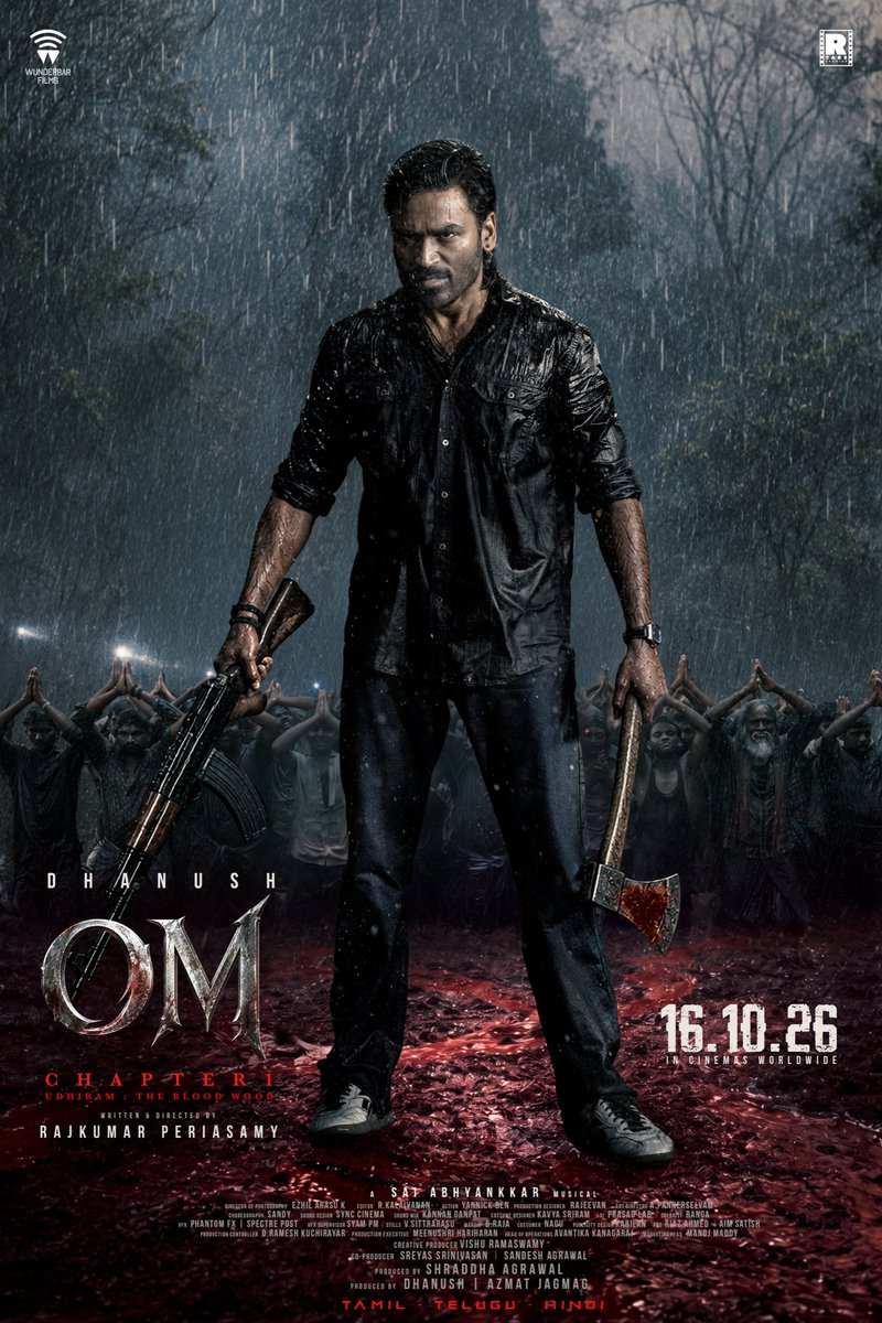 phantomfx_india's tweet photo. Introducing #OM✨

A multi-starrer action powerhouse, arriving in cinemas on October 16, 2026.

Cheers to the #PhantomFX #VFX team for their amazing work 🙌

Link : https://t.co/FA77AFyUhA

@bejoyraj @dhanushkraja @mammukka @Rajkumar_KP @wunderbarfilms https://t.co/hKJLpVswwE