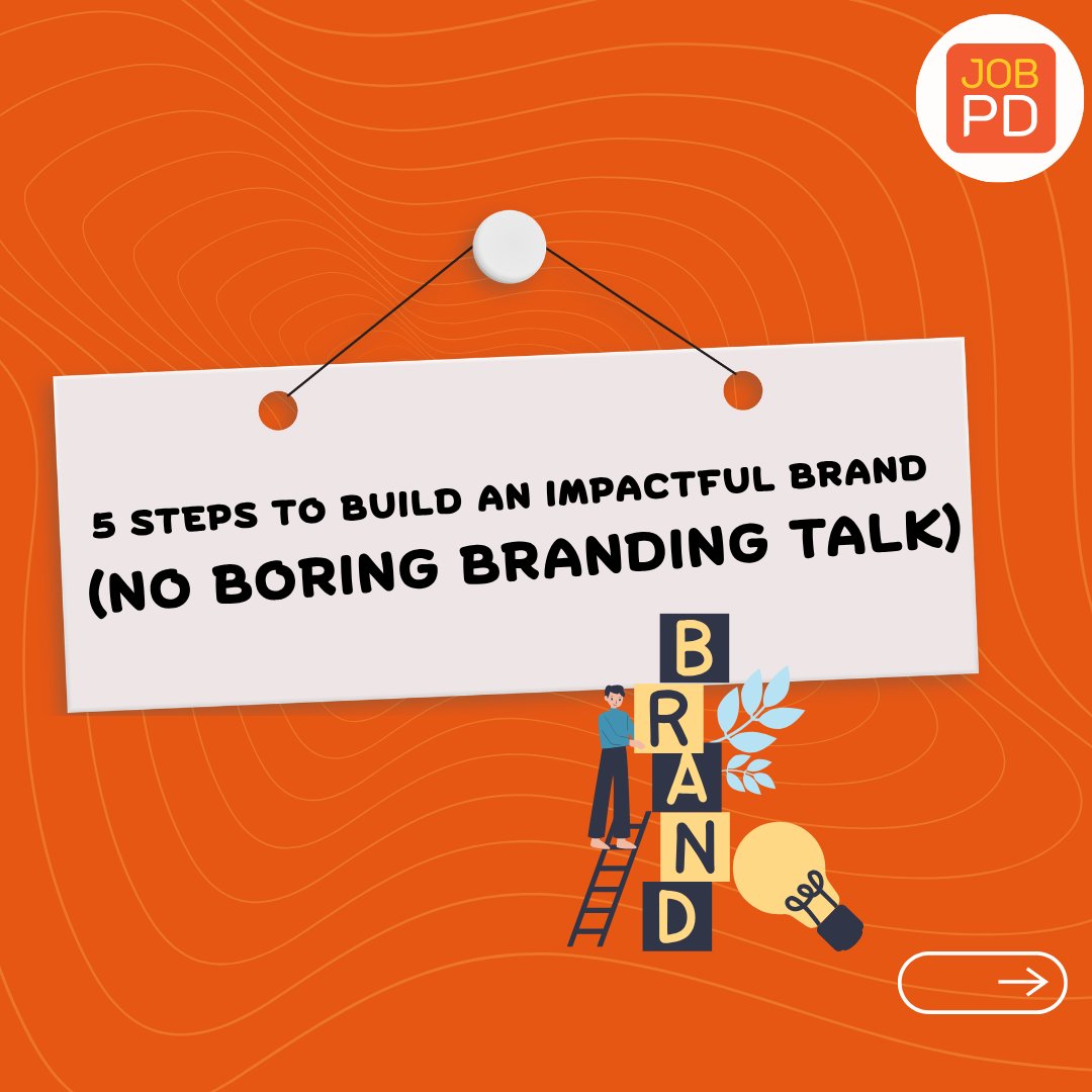 JobPandas's tweet photo. 🚀 5 STEPS TO BUILD AN IMPACTFUL BRAND (THAT ACTUALLY STICKS IN PEOPLE’S MIND)

(No fluff. No aesthetic-only brand. Real branding only.)
Branding isn’t just logo, font, or colours.
It’s what people SAY about you when you’re not in the room 👀

Let’s build it properly 👇 https://t.co/YFNZCk8Dkw