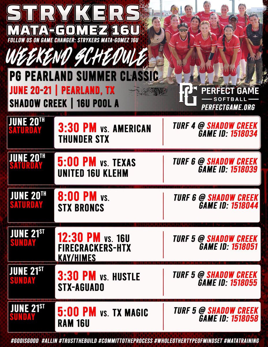 ZoeSimpson2029's tweet photo. Weekend schedule! Ready to work! Letโs Go!
#Godisgood #Allin #committotheprocess #wholeothertypeofmindset #matatraining #MultiSportSTUDENTAthlete @Lady_Tors_Softb @torsvolleyball @CatcherCartel @CMataImpactGold @hputxsoftball @USTCeltsSB @TamusaSoftball @CotteyCometSB https://t.co/KnzAHiW970