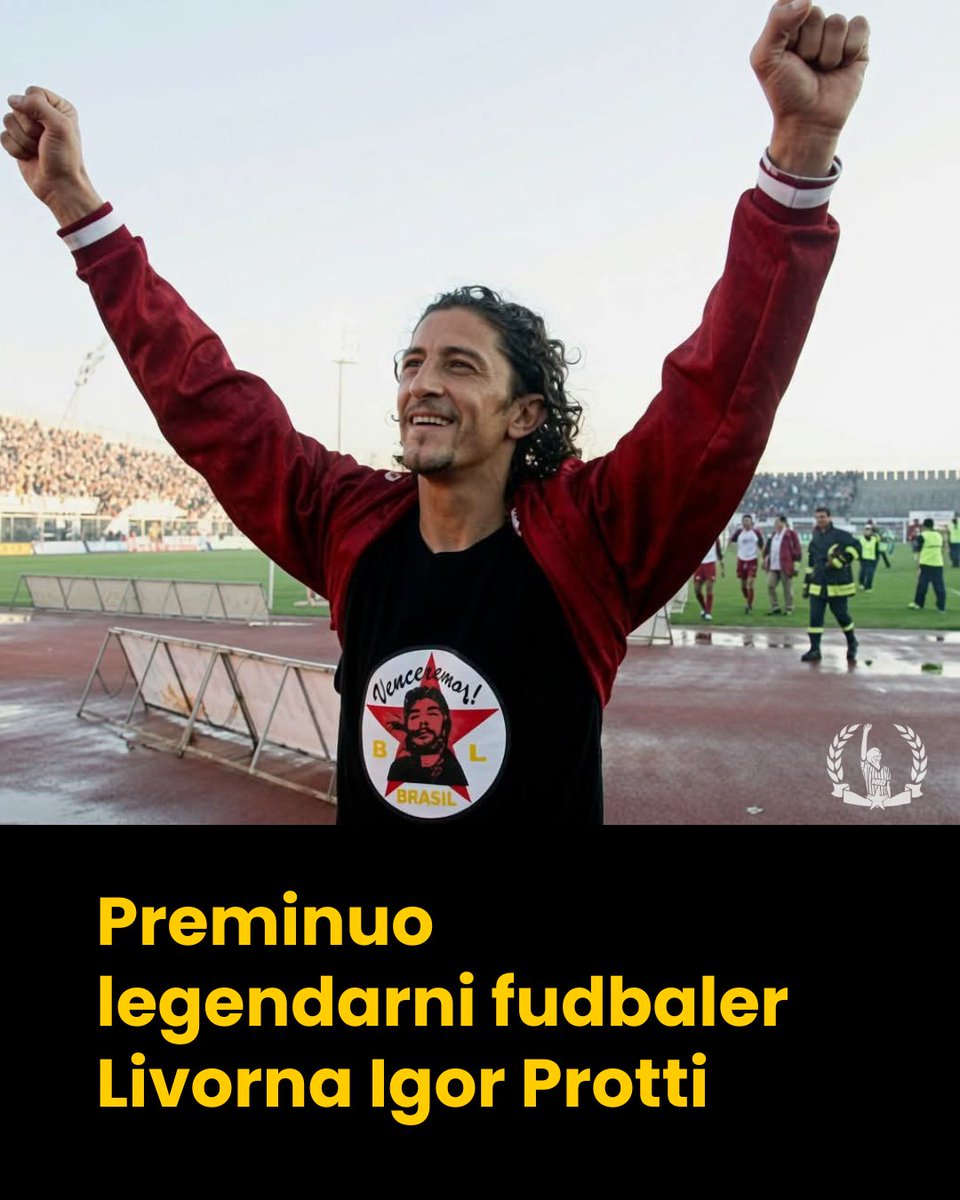 NOfsajda's tweet photo. U 59. godini života preminuo je italijanski napadač Igor Proti. On je prošle godine podelio sa javnošću da mu je dijagnostikovan rak.

Protija pamtimo, pre svega, u dresu Livorna s kojim početkom 20. veka popeo iz Serije C u Seriju A. https://t.co/VJuJV4ETA9