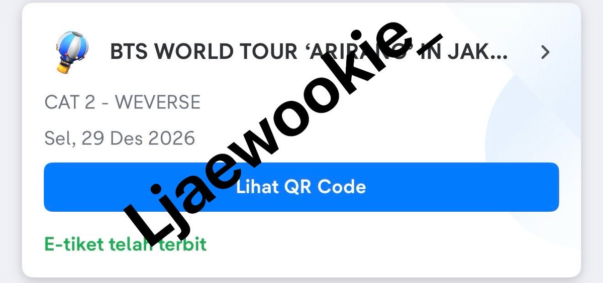 Ljaewookie_'s tweet photo. Masih ada yang cari tiket bts day 3
Aku ada cat 2 3 tix dm untuk harganya ya 
#BTSConcert #BTS_ARİRANG #BTS_SWİM https://t.co/irfQ8kl4iy