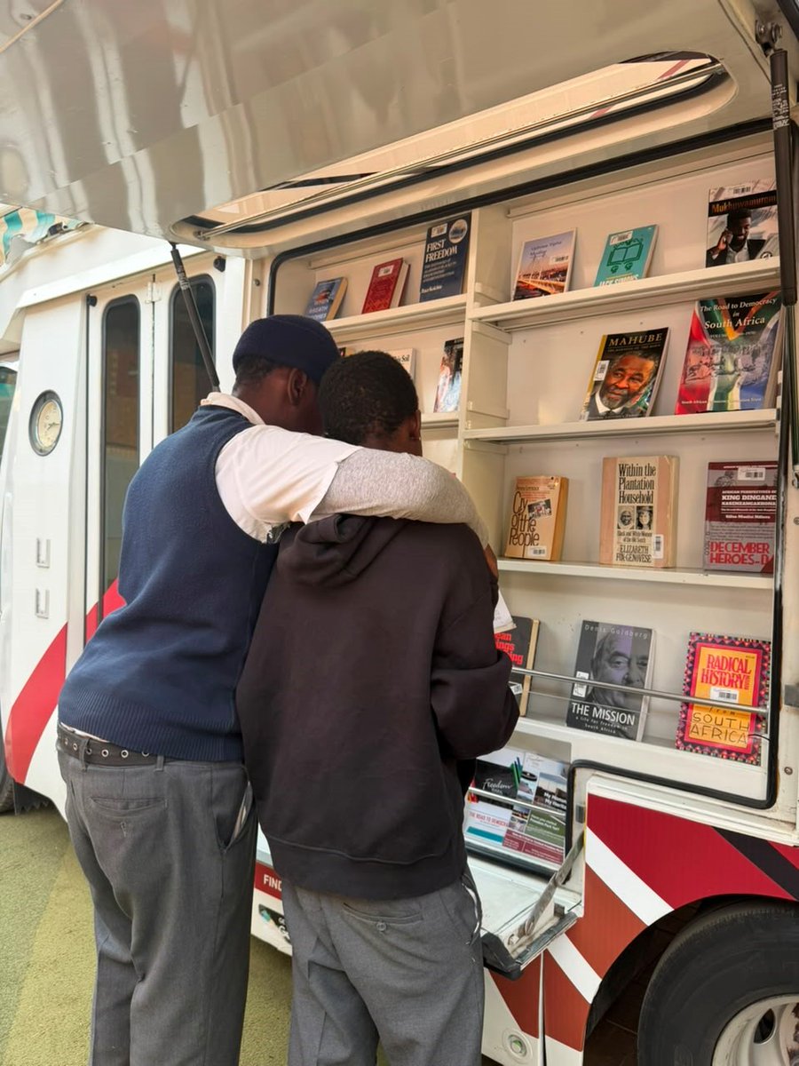 freedomparksa's tweet photo. The #Maxeke125 National Reading Campaign launches today in Kliptown. 📚

Freedom Park is on site with our Library Bus and books from our Resource Centre, sharing the joy of reading with learners.

Join the movement. Read 125 minutes, 125 pages or 125 words
@CharlotteMaxeke https://t.co/DZPDqfGqoC