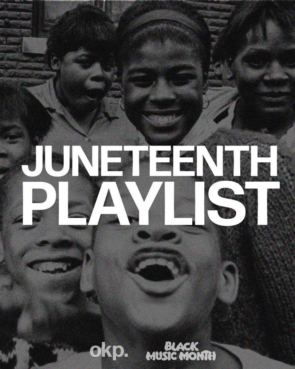 okayplayer's tweet photo. 🎧✊🏾 Our story. Our sound. A Juneteenth playlist celebrating Black excellence, Black joy, and the music that shaped our culture. #bmm

🟦Stevie Wonder 
🟦 Duke Ellington 
🟦 D'Angelo 
🟦 Solange
➕MORE 

🔊 LISTEN NOW: https://t.co/T04FoExtGl https://t.co/msee9rfquk