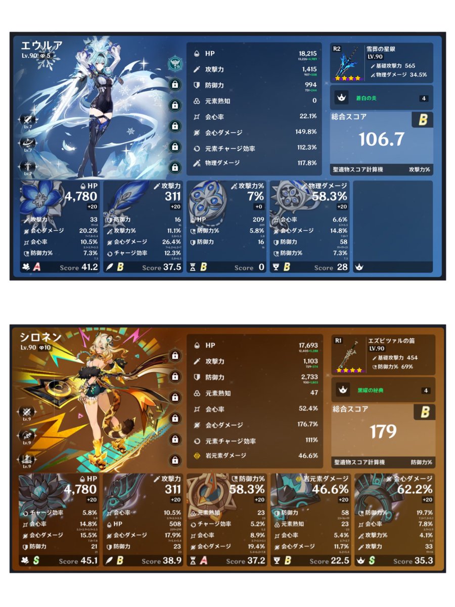 binbougami06's tweet photo. #原神 
今は育成するキャラ多くて聖遺物厳選する余裕ないけど、もし余裕できたら好きなキャラの厳選して強くしたいな〜 https://t.co/a45YOKugtW