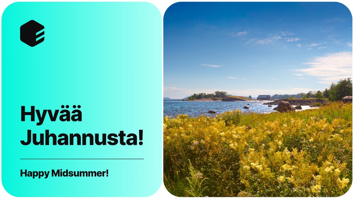 EdutenOfficial's tweet photo. Hyvää Juhannusta! 🔆

Tonight, the sun in Finland barely sets. This weekend, the country slows down to enjoy nature, good food, and the company of friends and/or family.

Eduten wishes everyone a peaceful midsummer! https://t.co/tIwQzxkAec