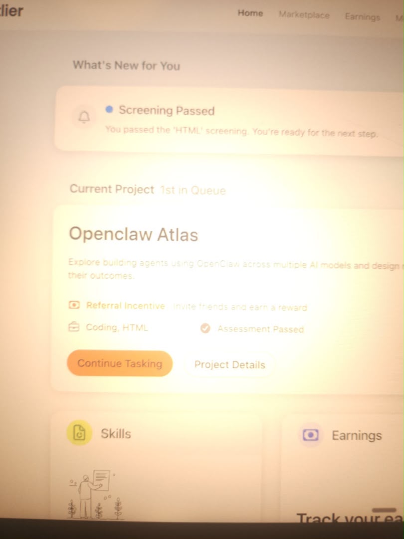 CALLMEODION1's tweet photo. Just finished an onboarding for openclaw atlas.....I have a strong background in Ai training,prompt evaluation and quality assurance..Let's talk deal,let me manage your account 

#outlier #techcommunity https://t.co/jYVy3dSE2x
