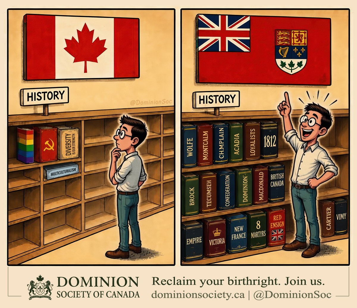 DominionSoc's tweet photo. Our roots go far deeper than Pierre Trudeau's cultural revolution. https://t.co/GPb1213pd3