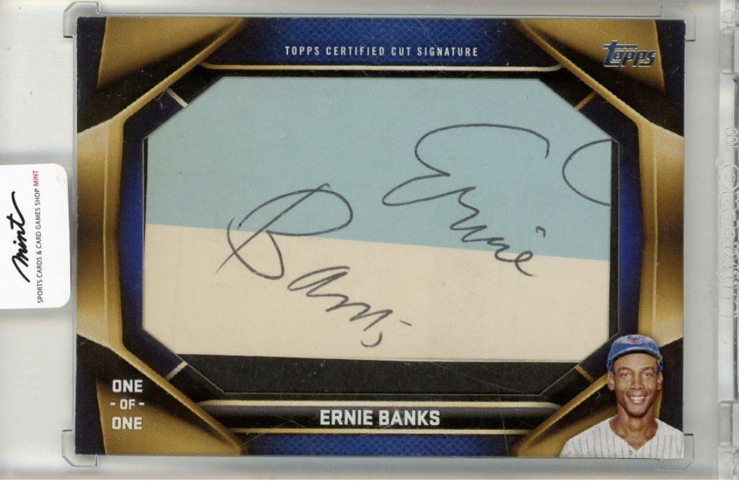入荷情報】 2023 Topps Uupdate Series Ernie Banks Cut Signature 1/1 