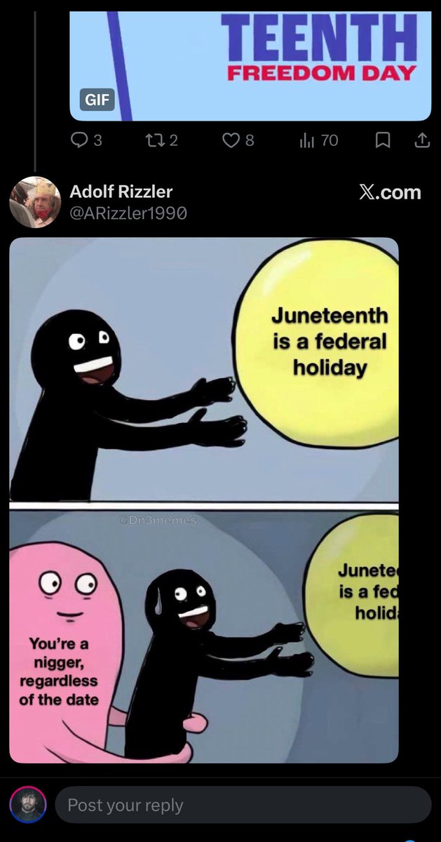luvubookie's tweet photo. All i do is uplift and support fellow black americans on this app and they decided to put this in my comment section… https://t.co/vewKNGADNS