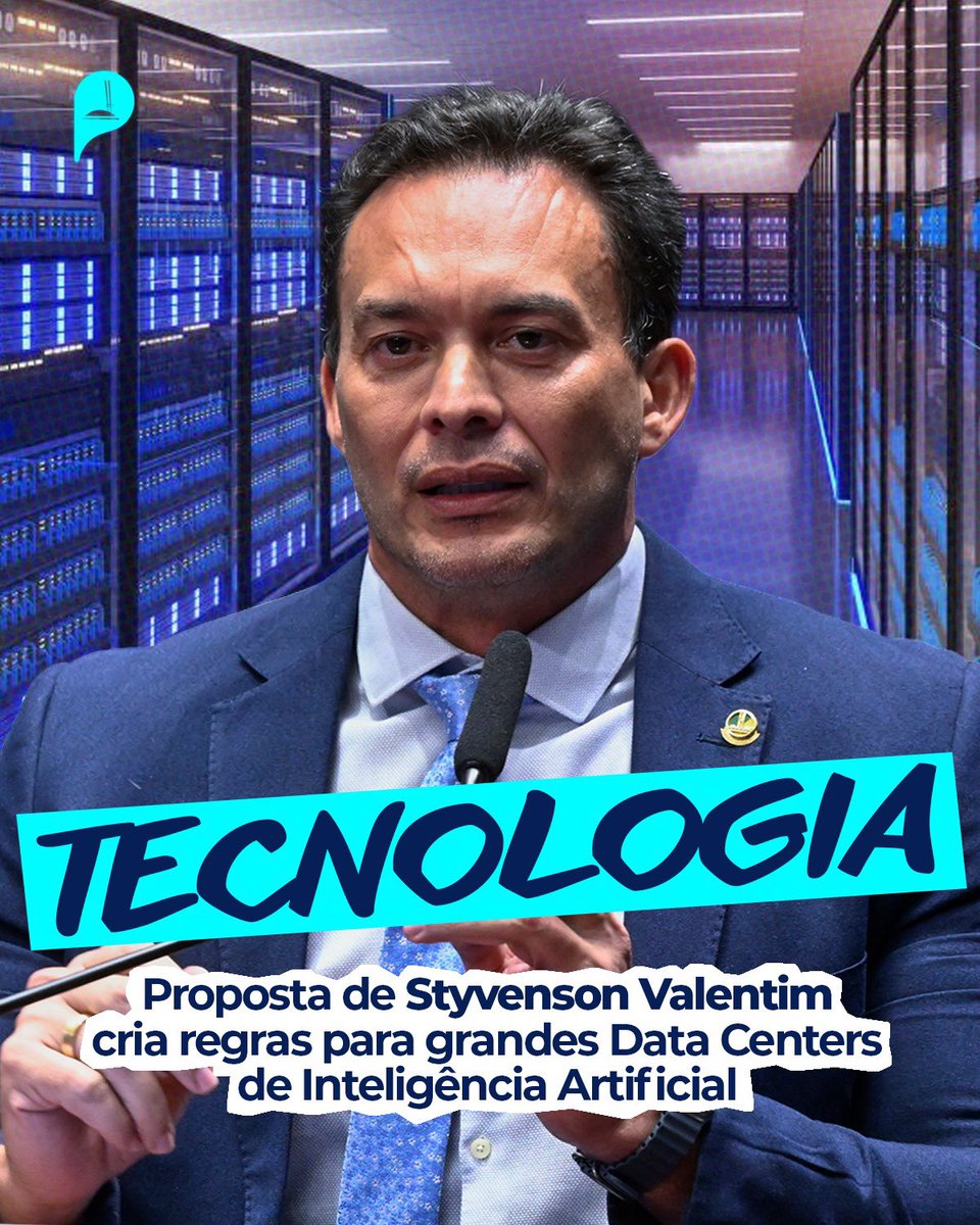 PodemosSenado's tweet photo. O @SenStyvenson quer transformar o Brasil no maior polo de Data Centers sustentáveis do planeta.

Na prática, a proposta de sua autoria (PL 3018/2024) significa:

✔️ Mais investimentos e empregos em tecnologia
✔️ Segurança total para os dados dos brasileiros https://t.co/6ghETuSTVx