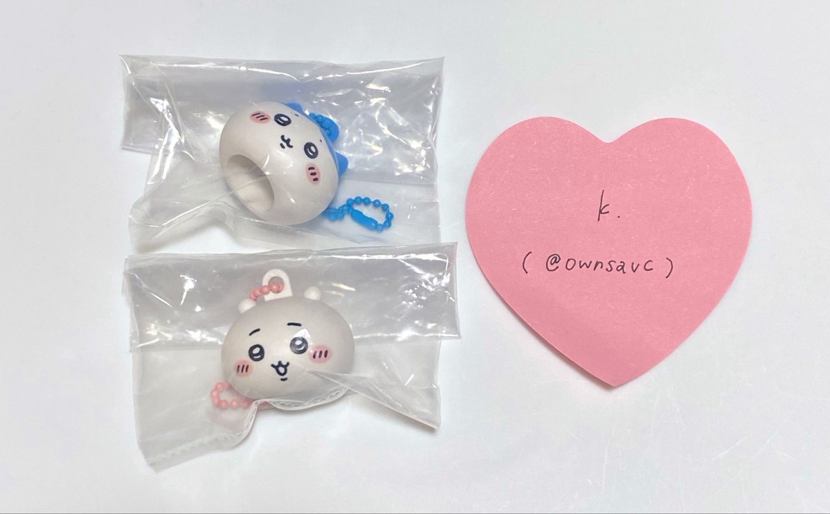 ownsavc's tweet photo. ちいかわ リップキャップマスコット リップキャップ マスコット ガチャ ガチャガチャ 交換

譲｜ ちいかわ ／ ハチワレ

求｜ モモンガ 

郵送での交換のみ

お気軽にお声掛けください♩.• https://t.co/t9YIHlrMYp