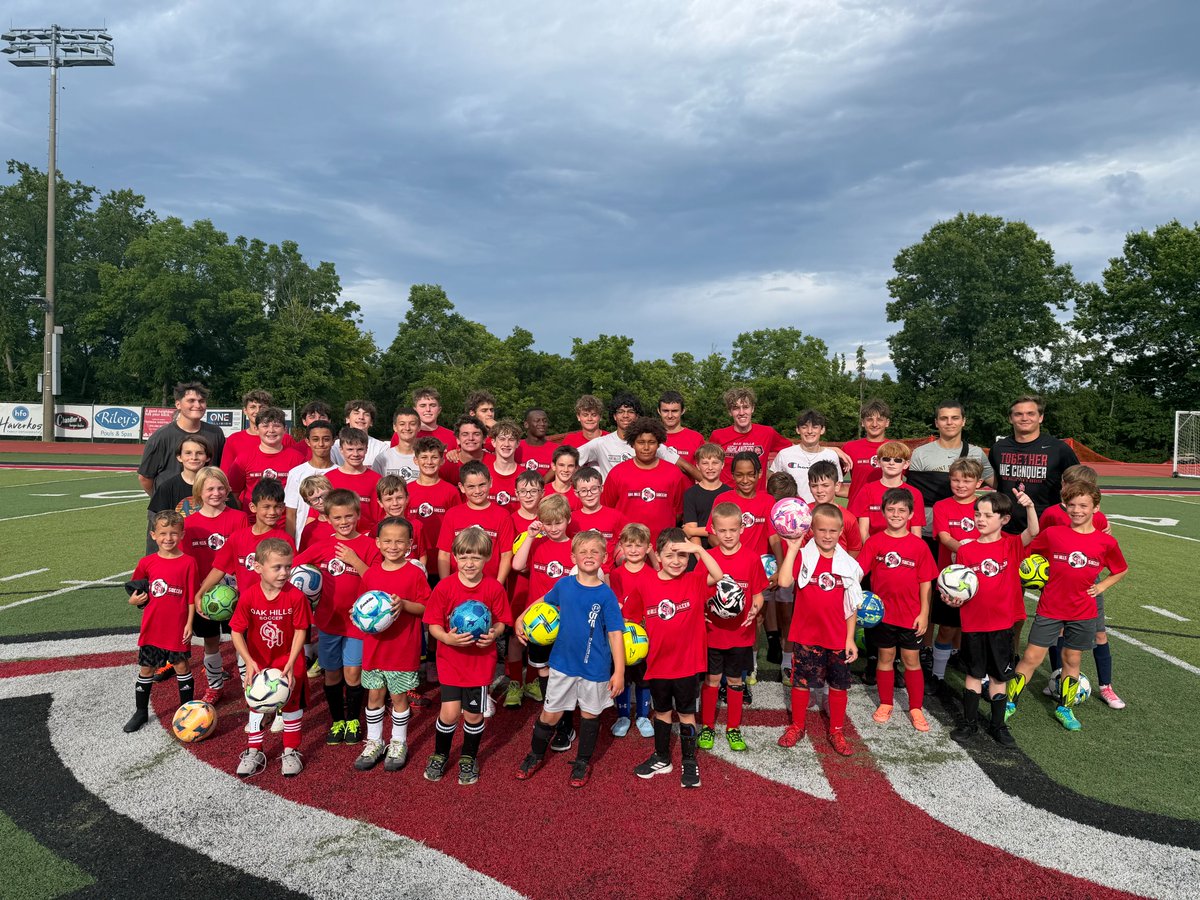 OakHillsMSoccer's tweet photo. Thank you to all our campers this week for coming out! Another great youth camp in the books! 

Sponsors: 
Neidhard-Minges Funeral Home, Seven Hills General Dentistry, Lewis Lawn Care LLC https://t.co/XXu8ZHH0Ay