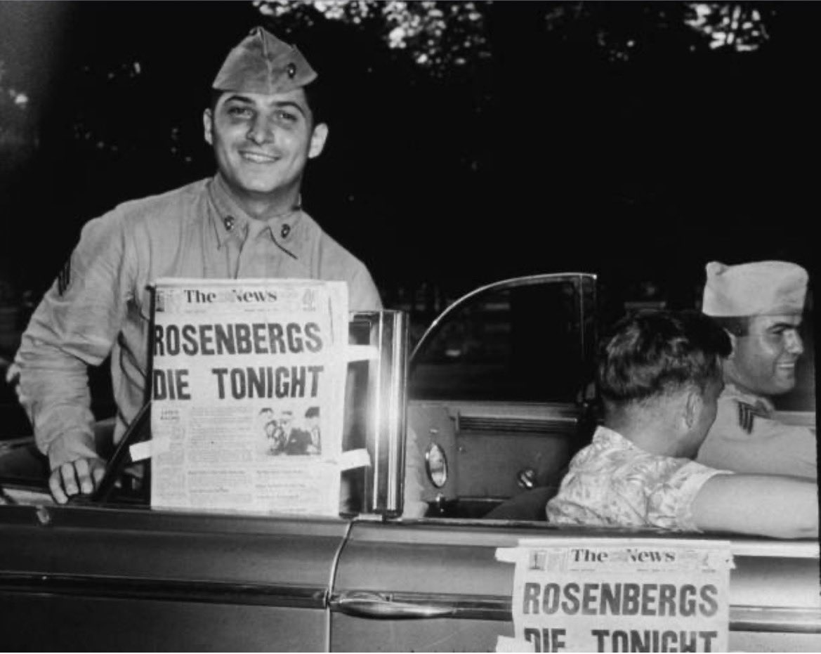 Rho_die's tweet photo. Happy Rosenbergs electrocution day! https://t.co/NUyvwdq5gA