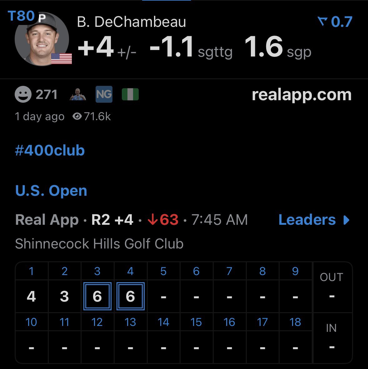 CletusDPruitt's tweet photo. Sounds about right #kms #usopen #thismfistrashbro https://t.co/5mQFOIX6Sb