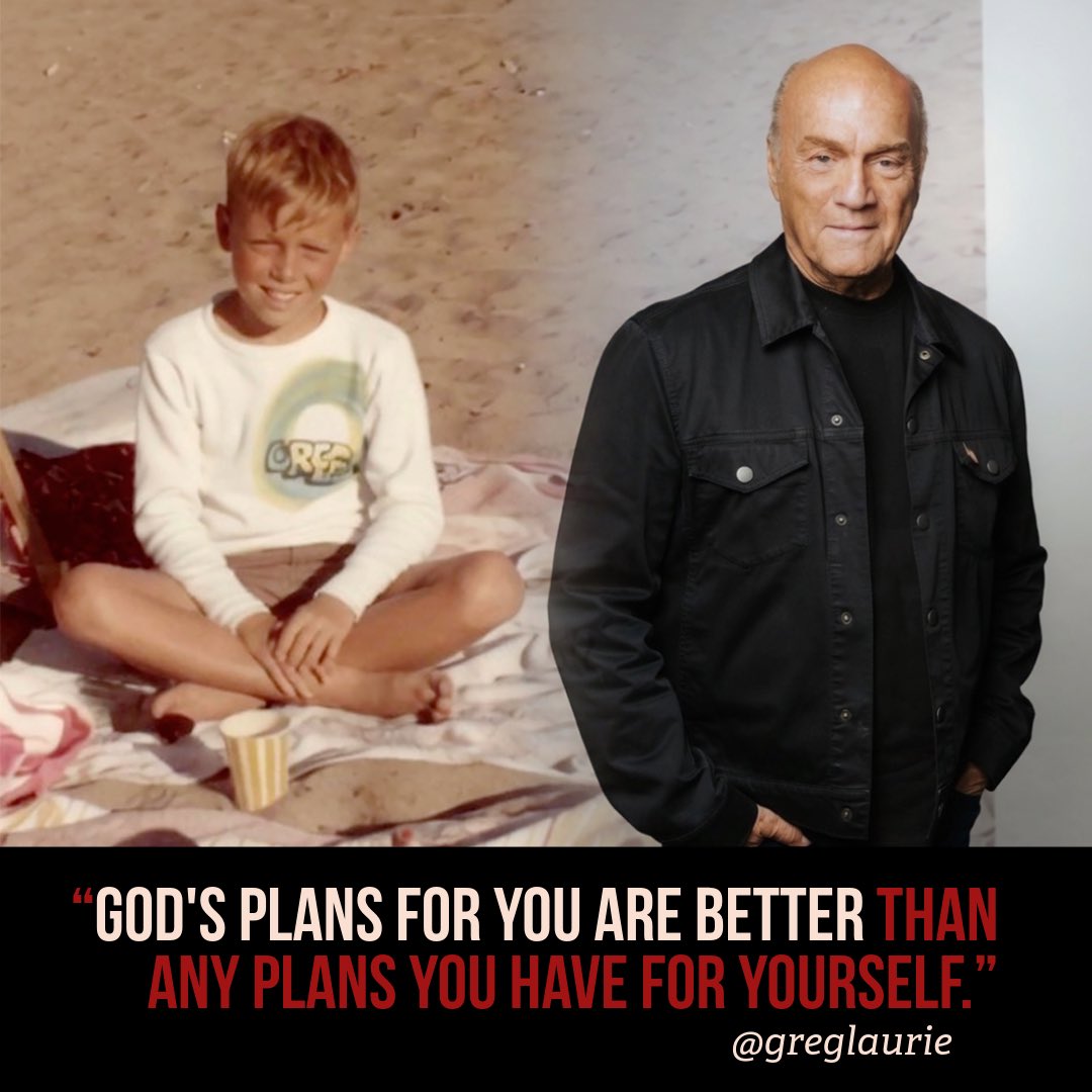 greglaurie's tweet photo. Found this old photo — me at 11, my name airbrushed on my sweatshirt. Sun, ocean, a whole life still unwritten.

What I didn't know: Mom was in the chaos of her 7th divorce. My only dream was to be a cartoonist. And God's hand was already on me — quietly, patiently.

6 years later, I heard the Gospel for the first time. Everything changed.
His plans for you are better than yours. Even now. Even in the chaos.

"I know the thoughts I think toward you... thoughts of peace, to give you a future and a hope." — Jer. 29:11