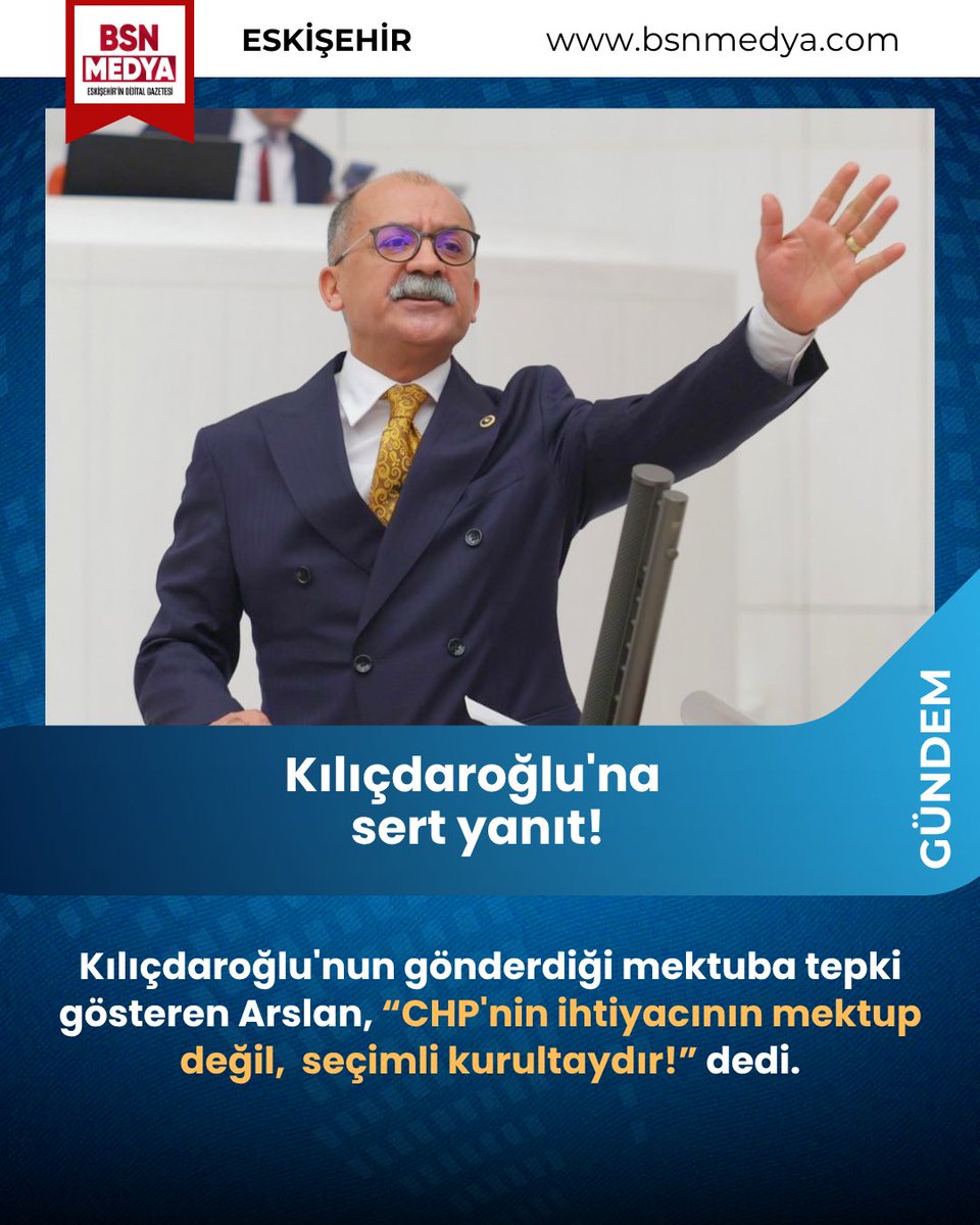 bsnmedya26's tweet photo. Arslan, örgüt iradesini yok sayan her söylem ve girişimin kendi nazarında "siyasi bir mutlak butlan" olduğunu vurguladı.
Ayrıntılar için 🔗
https://t.co/XFiU7VikWS
#eskişehir #bsnmedya #gündem #chp #mektup @arslanibrahimss https://t.co/5QbIrpX33r