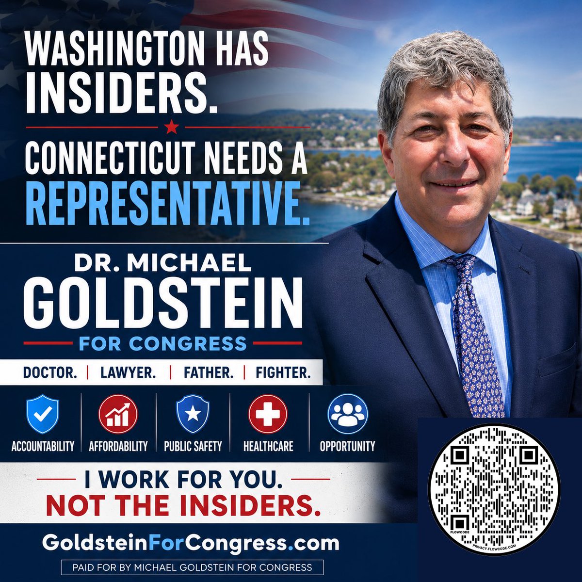 DrMGoldstein's tweet photo. I’m Running to Represent You - Not insiders - @jahimes  has some explaining for this exclusive Dialog club with tech insiders #palantir - You have a choice Connecticut - please join this movement #goldsteinforct -#goldsteinforcongress https://t.co/zGGzYIN1fK