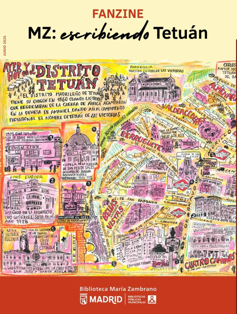 bpmmadrid's tweet photo. 🖊En 'MZ: Escribiendo Tetuán' el alumnado del 'Taller de creación literaria' de la #bpmMariaZambrano han convertido Tetuán en el escenario de sus ficciones   

👉La presentación oficial del Fanzine será el unes 22 a las en la biblioteca 

#bpmActividades https://t.co/BcTyZsiqpE