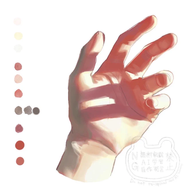 再掲 光を描こうと頑張った