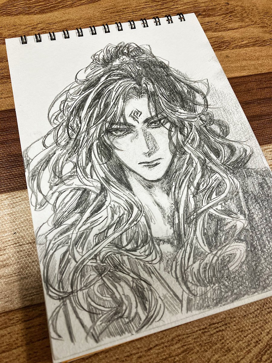 LilyMurmur's tweet photo. よくアナログで洛冰河を描いてますね🤔 https://t.co/PxhgWzdqQk