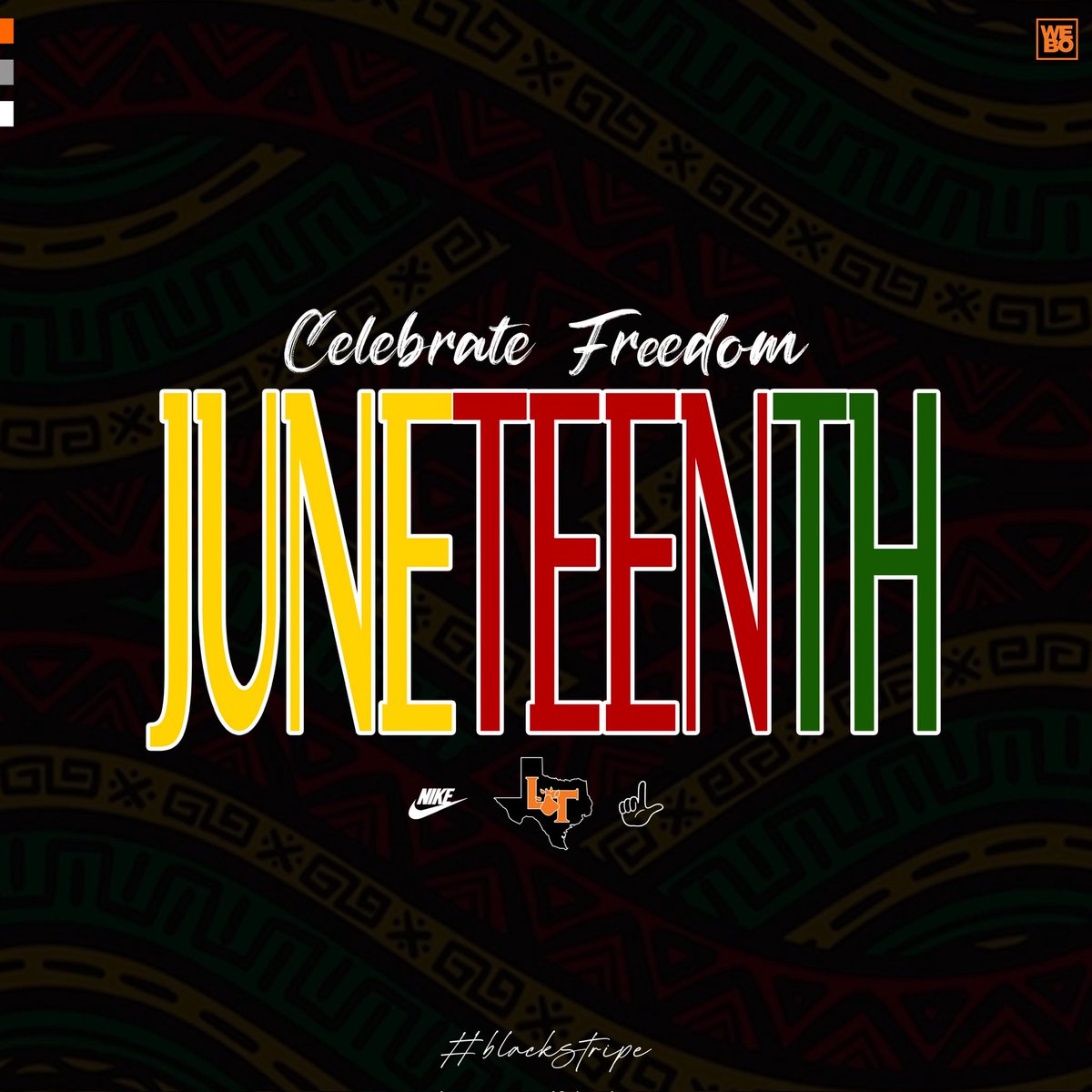 LancasterFBwebo's tweet photo. Freedom Day. Celebrate!

#BlackStripe➖ | #ICWIC | #WEBO🟠⚫️ https://t.co/tyazdsNTEA