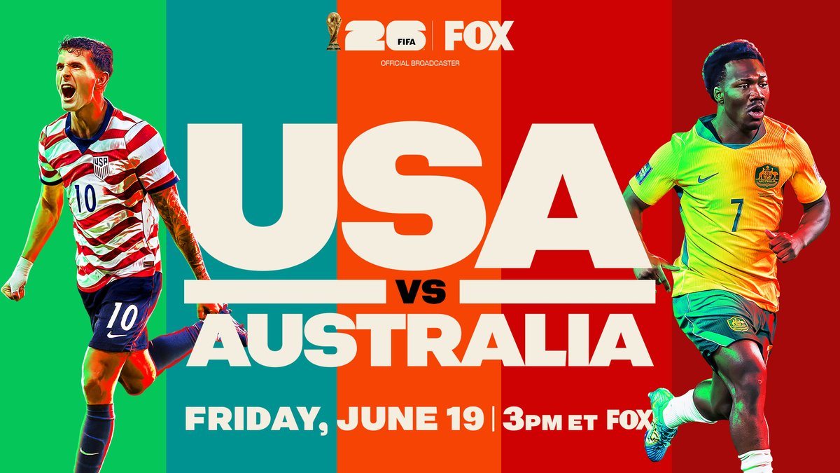 secv1948's tweet photo. The USA takes on Australia in FIFA World Cup action, and it’s time to rally behind the red, white, and blue.  Watch today on FOX or in 4K on TiVo channel 801! https://t.co/YJLnSvrlKf
