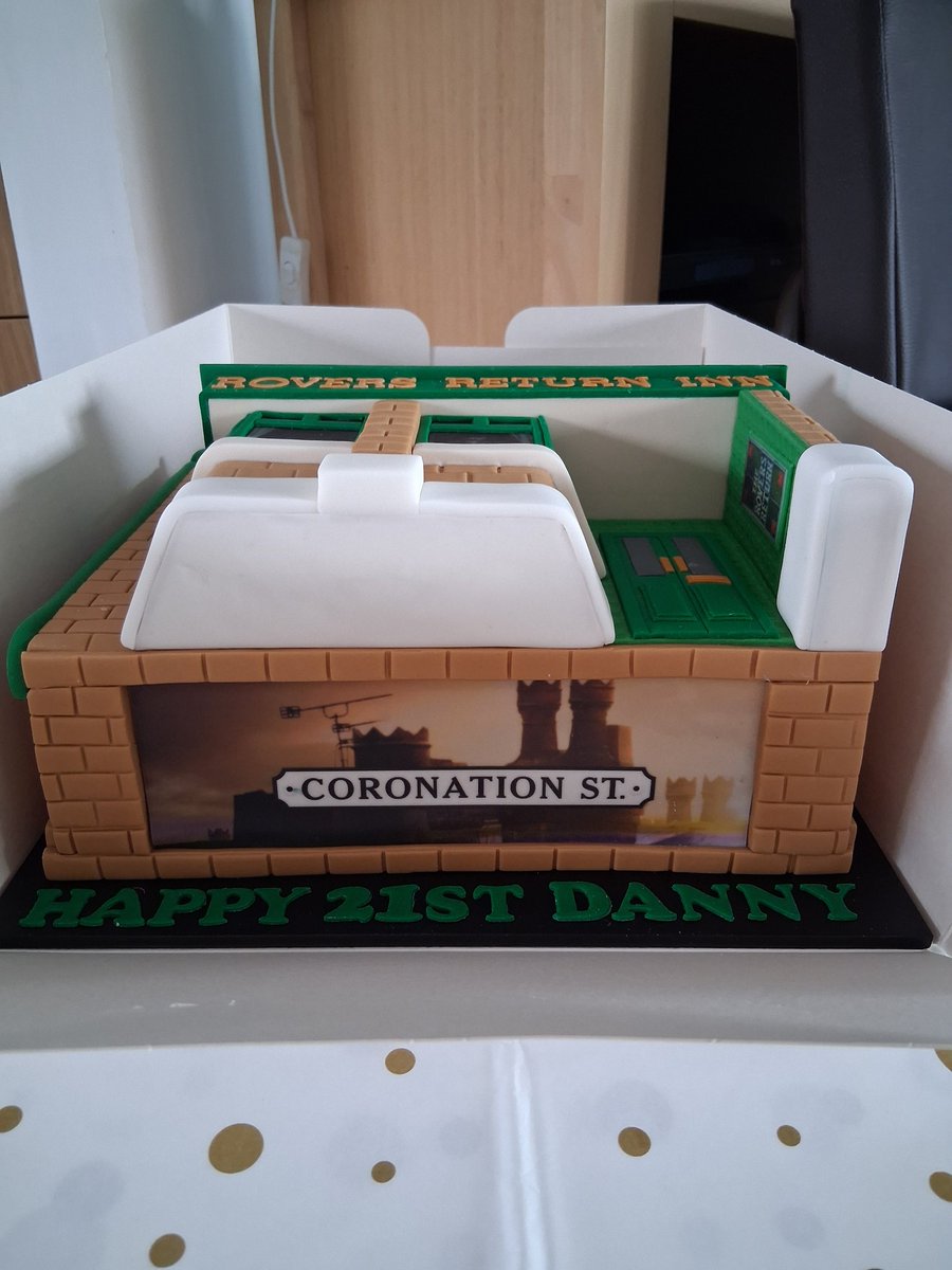 dannygoodall25's tweet photo. Exclusive - I got my 21st birthday early, ready for my birthday on Tuesday! #coronationstreet #corriecake #21stbirthday #like #comment #share #legends #Roversreturninn @itvcorrie @itv @ConversationStr https://t.co/ymdCCyZP2o