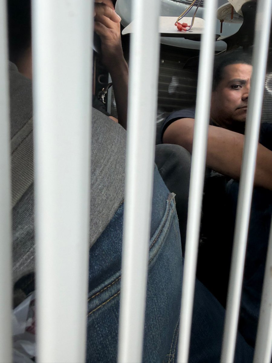 DHSgov's tweet photo. On June 8, Border Patrol assisted Maverick County Sheriff’s Office in a traffic stop for Miguel Francisco Hernandez-Jimenez, an illegal alien from Mexico, who was smuggling humans inside a HVAC system in his truck bed. 
 
Officers disassembled the HVAC system and found Esteban De Paz-Jimenez, an illegal alien from Mexico convicted of larceny, drug possession, damaging property, aggravated assault with weapon, and illegal re-entry. An additional FOUR illegal aliens were also hiding in the HVAC unit.
 
Our borders are secure. You cannot hide or sneak into the country. We will find you, arrest you, and you will face the consequences.