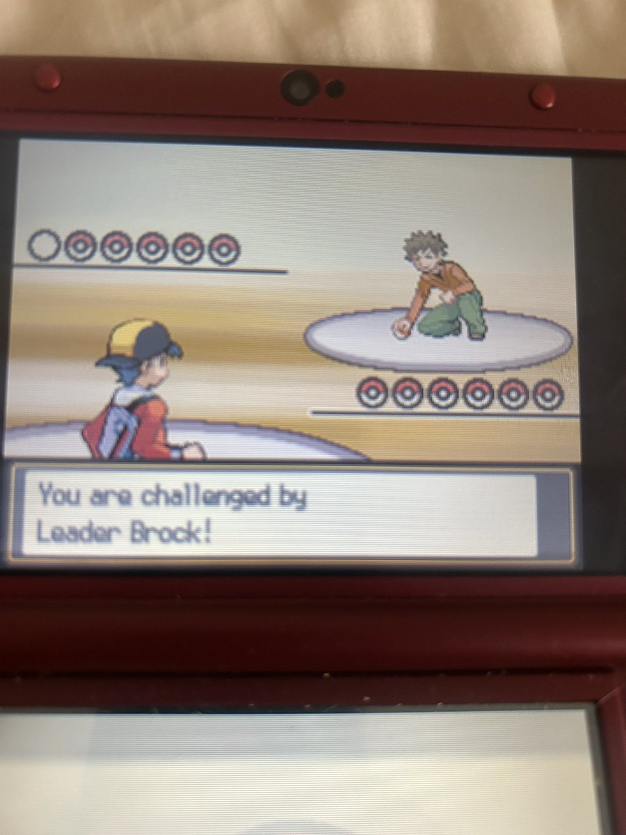 ChampX1999's tweet photo. Gym Leader Brock has been defeated and the Boulder Badge has been obtained (again)! Feraligatr defeated Graveler, Rhyhorn, Omastar and Onix and Heracross defeated Kabutops! Pokédex: 185/1080 #RoadToGen10 #Pokemon #PokemonWindsWaves #PokemonHGSS https://t.co/yDGmQmkssK