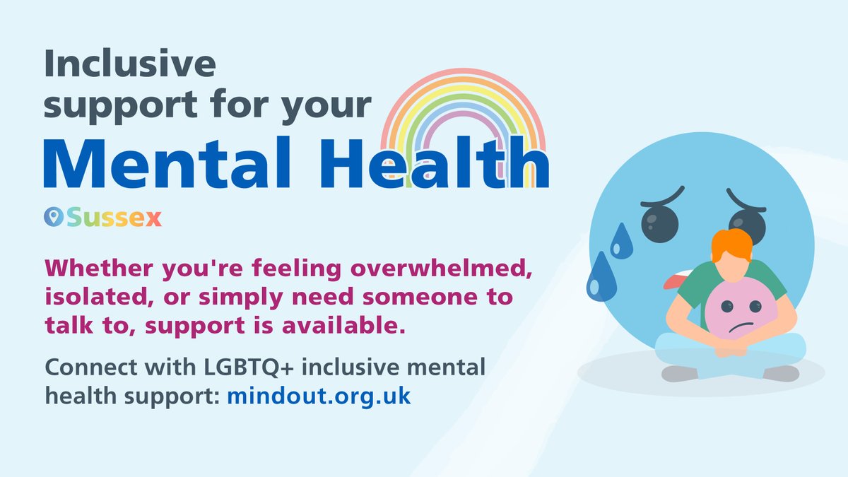 SPFT_NHS's tweet photo. Mental health services are here for everyone and offer a safe, welcoming space to talk openly about how you're feeling. Connect with LGBTQ+ inclusive mental health support through MindOut. Looking for other local services? Find the right support for you: https://t.co/CzoIr0zqvO https://t.co/mrmeRPkzcG