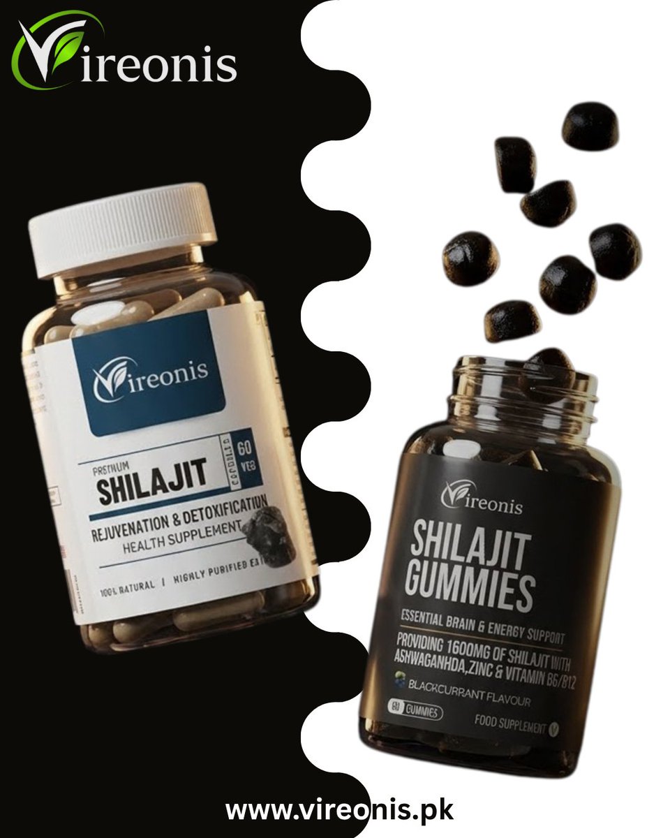 vireonispk's tweet photo. Boost your daily routine with Shilajit Capsules and Shilajit Gummies by Vireonis Pakistan. Designed to support energy, focus, stamina and overall wellness, helping you stay active and perform your best every day.
#VireonisPakistan #ShilajitCapsules #ShilajitGummies #EnergySupport https://t.co/VwNEJqzEbs